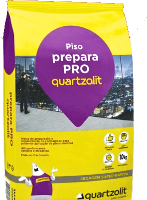 Massa niveladora Piso Prepara Pro Quartzolit
